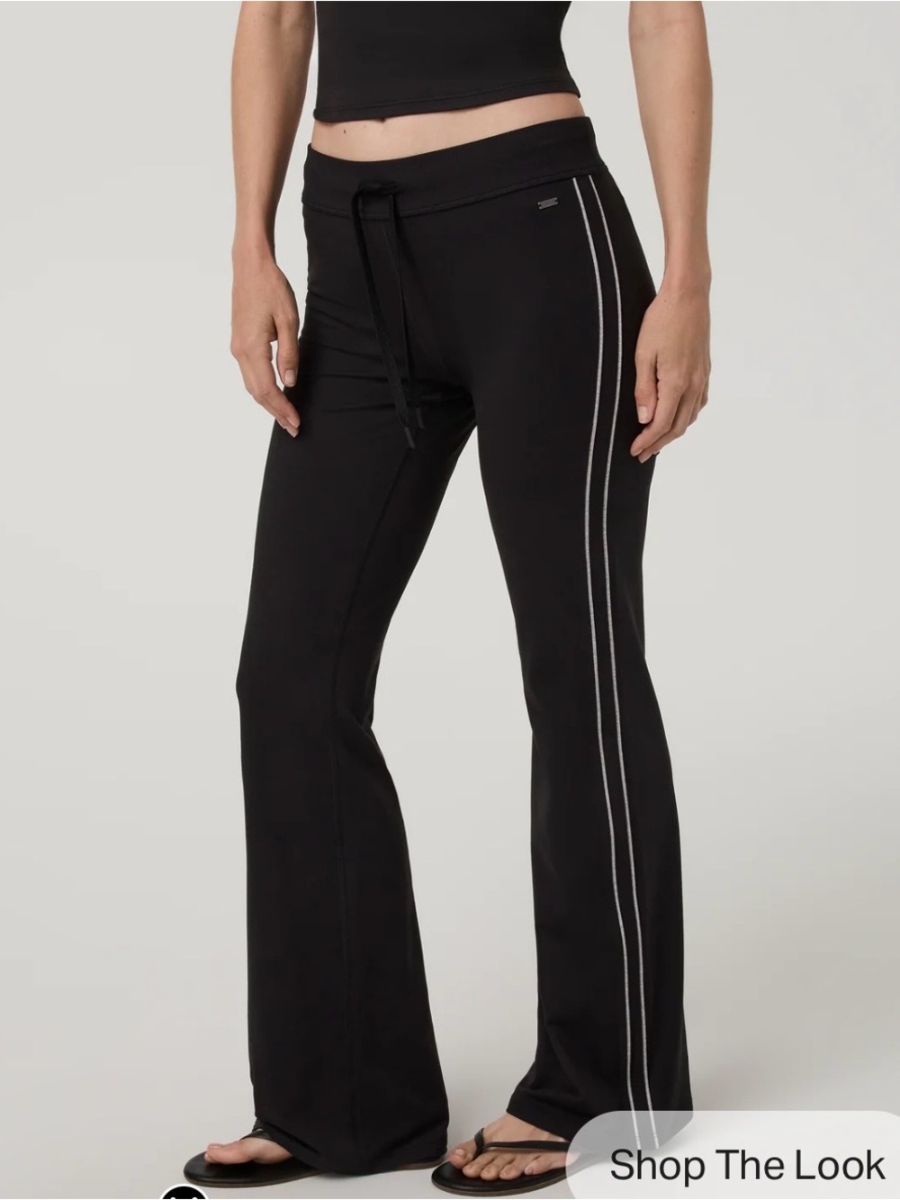Vuori LowRise Slim Flare Reto Pant. Black , medium.